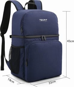 Koeltas Rugzak (28L) - 16 Blikjes - Lunchtas Voor Dames En Heren - Picknicktas - Blauw 9 Koeltas Rugzak (28L) - 16 Blikjes - Lunchtas Voor Dames En Heren - Picknicktas - Blauw -Campingwinkel 1023x1200 5
