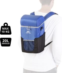 Dutch Mountains Koeltas Rugzak | Cooler Backpack 20 Liter | Picknicktas | Lunchtas | Koelrugzak | Strandtas | Blauw -Campingwinkel 1031x1200 3