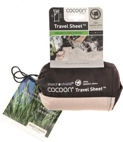 Cocoon TravelSheet - Lakenzak - Egyptisch Katoen - Beige -Campingwinkel 1038x1200