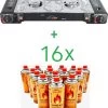 SMH LINE® Dubbele Camping Kooktoestel - 2 Pits - 2x 2500W - Incl. 16x Gasflessen