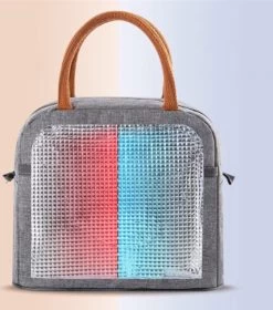 Lunch Bag - Grijs | Koeltas | Polyester / Nylon | 23x15x20 Cm | Fashion Favorite -Campingwinkel 1058x1200 3