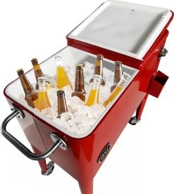 AXI Retro Cooler Rood - Koeler Met Wielen - 76L Inhoud - Koelbox Met Aftapkraan -Campingwinkel 1075x1200 2