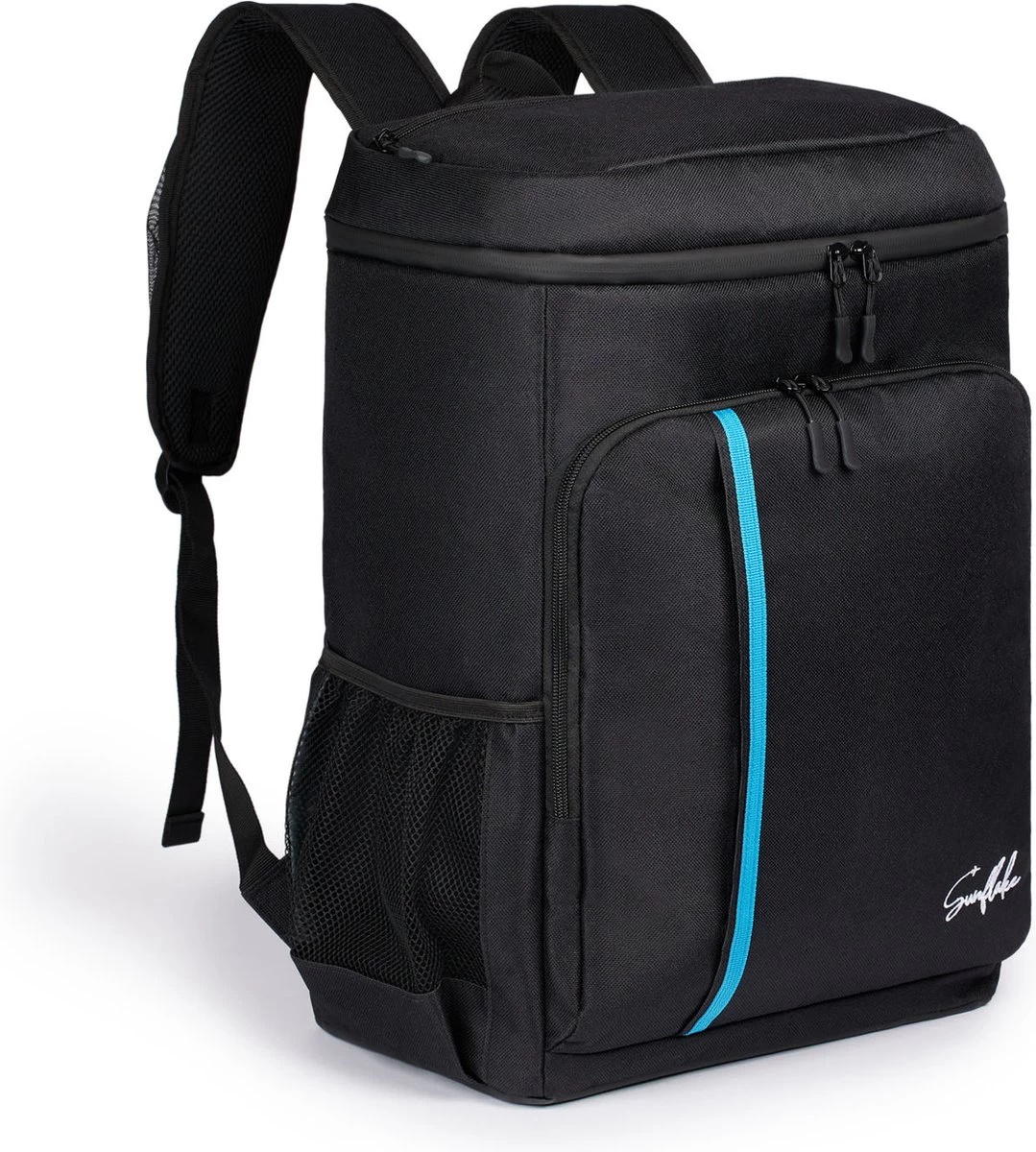 Sunflake Koelrugzak Groot - Lunchtas - Koeltas Backpack Voor Dames & Heren - Zwart 1 Sunflake Koelrugzak Groot - Lunchtas - Koeltas Backpack Voor Dames & Heren - Zwart