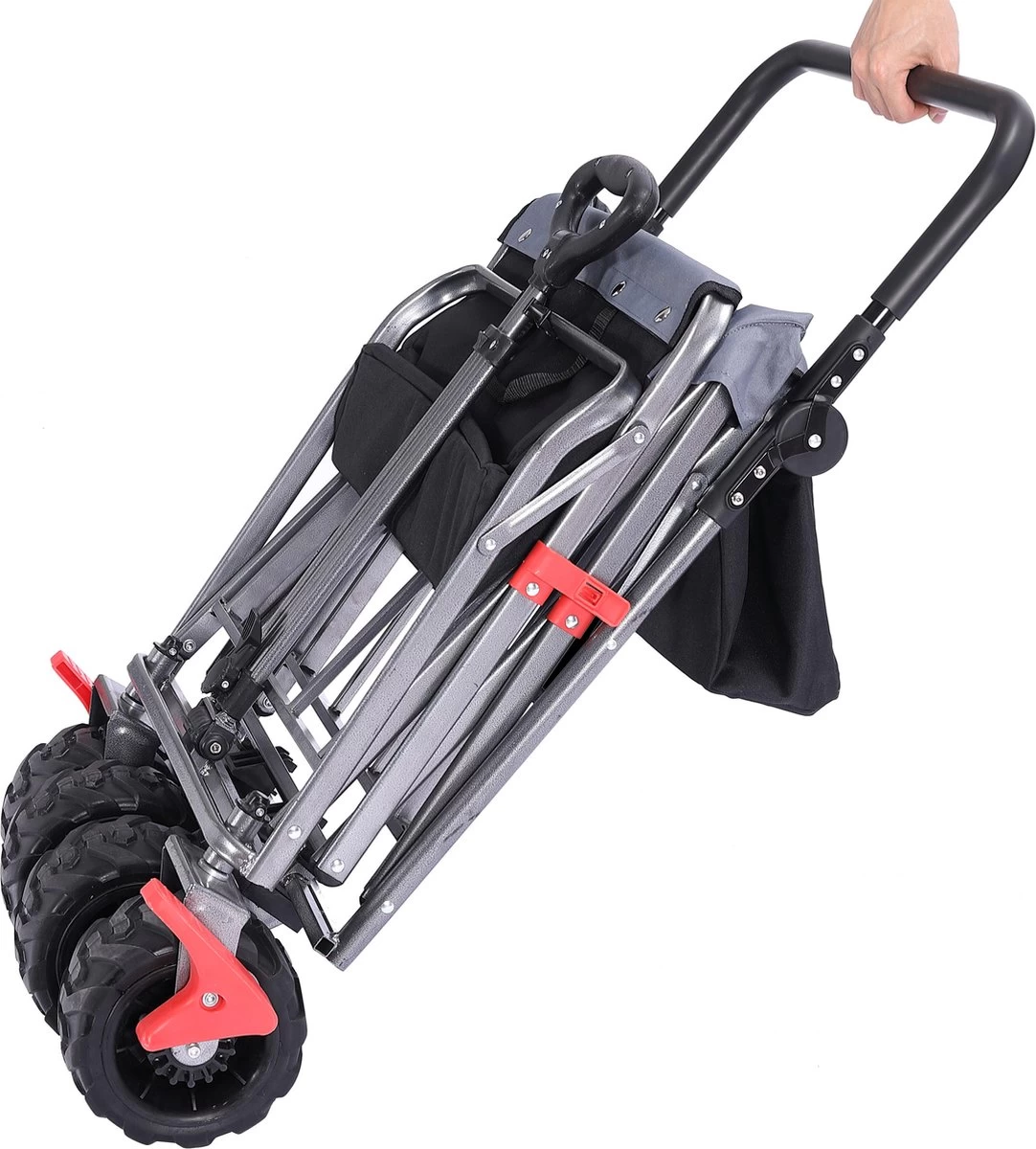 AREBOS Opvouwbare Steekwagen Met Telescopische Stang Draagvermogen 100 Kg 11 AREBOS Opvouwbare Steekwagen Met Telescopische Stang Draagvermogen 100 Kg - Afbeelding 11