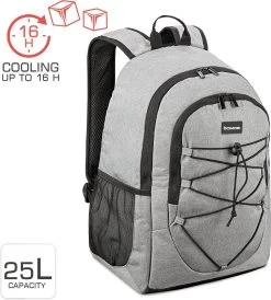 Bomoe Koeltas Rugzak IceBreezer KR45 Koelrugzak Grijs 45x19x33 Cm - 25 Liter -Campingwinkel 1082x1200 8