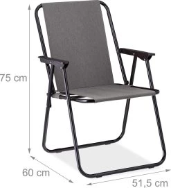 Relaxdays Campingstoel Inklapbaar Set Van 2 - Klapstoel 100 Kg - Visstoel Met Armleuningen - Grijs 19 Relaxdays Campingstoel Inklapbaar Set Van 2 - Klapstoel 100 Kg - Visstoel Met Armleuningen - Grijs -Campingwinkel 1094x1200