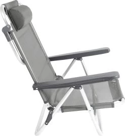 Bo-Camp Beach Chair - Monaco - Aluminium - Grijs -Campingwinkel 1096x1200 1