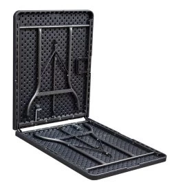 ERRO Vouwtafel - Wickerlook - 180x74cm - Zwart 6 ERRO Vouwtafel - Wickerlook - 180x74cm - Zwart -Campingwinkel 1102x1200 2