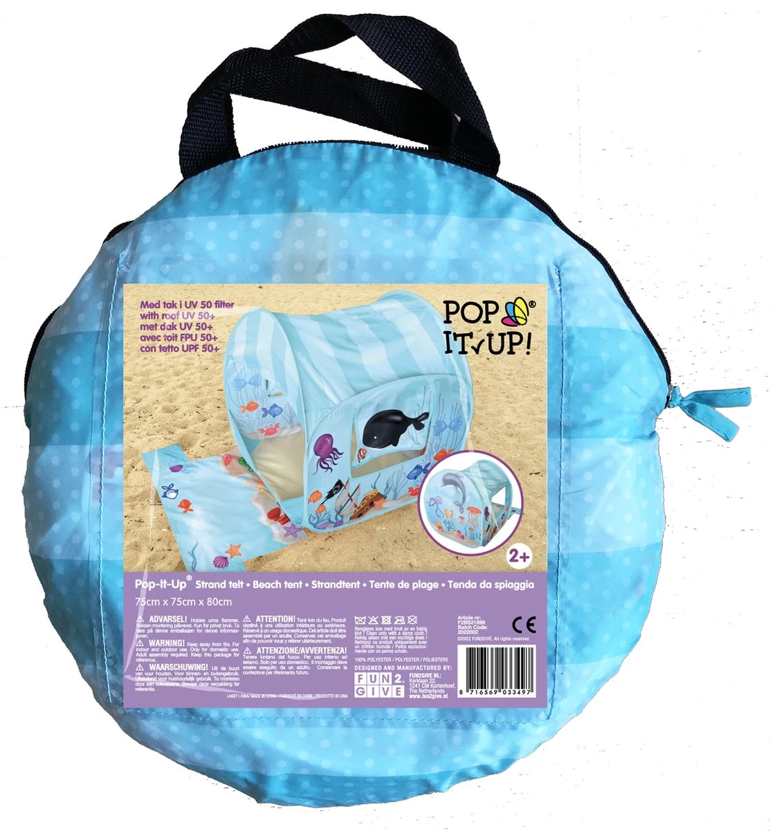 Retr-Oh! Pop-Up Strandtent - Oceaan Avonturen - Speeltent 3 Retr-Oh! Pop-Up Strandtent - Oceaan Avonturen - Speeltent - Afbeelding 3