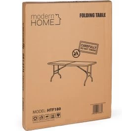 Inklapbare Tafel - Opklaptafel - 180x70x73,5 Cm - Wit -Campingwinkel 1117x1200