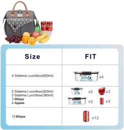 HN® Lunchtas Grijs Pijlen, Geïsoleerde Koeltas, Lekvrij, Extra Grote Opening Voor De Lunch Box, 25×16,5×26cm Design Heren En Dames 11 HN® Lunchtas Grijs Pijlen, Geïsoleerde Koeltas, Lekvrij, Extra Grote Opening Voor De Lunch Box, 25×16,5×26cm Design Heren En Dames -Campingwinkel 1138x1200 3