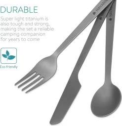Navaris Campingbestek Van Titanium - Set Met Vork, Mes En Lepel - Bestekset Voor Onderweg En Op Reis - Inclusief Karabijnhaak En Bewaarzakje 12 Navaris Campingbestek Van Titanium - Set Met Vork, Mes En Lepel - Bestekset Voor Onderweg En Op Reis - Inclusief Karabijnhaak En Bewaarzakje -Campingwinkel 1152x1200 4