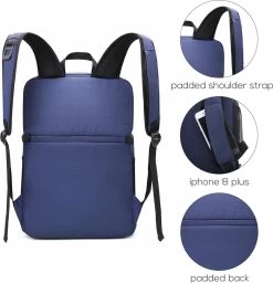 Koeltas Rugzak (28L) - 16 Blikjes - Lunchtas Voor Dames En Heren - Picknicktas - Blauw 11 Koeltas Rugzak (28L) - 16 Blikjes - Lunchtas Voor Dames En Heren - Picknicktas - Blauw -Campingwinkel 1159x1200 7