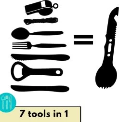 Lynnz® Spork 7 In 1 - Camping Bestek - Campingbestek - Campingservies - Reisbestek - Bestek To Go - Jachtmes - Rambomes 8 Lynnz® Spork 7 In 1 - Camping Bestek - Campingbestek - Campingservies - Reisbestek - Bestek To Go - Jachtmes - Rambomes -Campingwinkel 1170x1200 10
