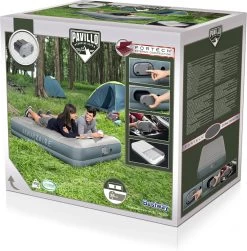 Bestway Luchtbed - 2 Personen - PVC/Polyester - Ingebouwde Oplaadbare Pomp - Fortech™ Materiaal - I-Beam Constructie - Ingebouwd Kussen -Campingwinkel 1180x1200 5