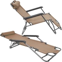 Ligstoel Opvouwbaar 155x60cm - Lichte Ligbed Relaxstoel Tuinstoel Campingstoel Strandstoel -Campingwinkel 1186x1200