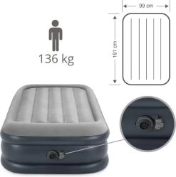 Intex Luchtbed - 1-Persoons - 99 X 191 X 42 Cm - Grijs - Met Pomp, Hoeslaken Zwart En Reparatieset 14 Intex Luchtbed - 1-Persoons - 99 X 191 X 42 Cm - Grijs - Met Pomp, Hoeslaken Zwart En Reparatieset -Campingwinkel 1189x1200 6