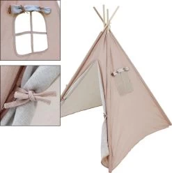 KidCollection Premium Tipitent - 103x103x160cm - Roze -Campingwinkel 1193x1200
