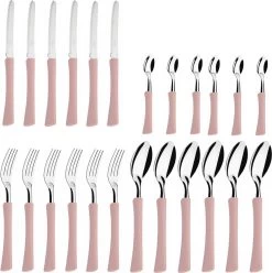 Di Solle Inova D - 6 Persoons Bestekset - Handige Opbergbak Met Raspdeksel - 26 Delig - Baby Pink -Campingwinkel 1193x1200 7