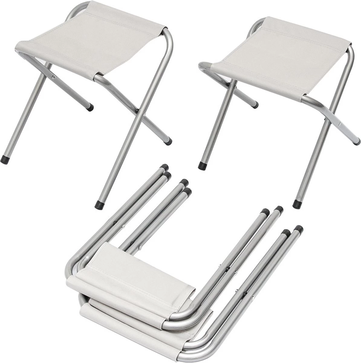 Inklapbare, In Hoogte Verstelbare Campingtafel 120x60x70cm Incl. 4 Inklapbare Krukken Campingtafel S 3 Inklapbare, In Hoogte Verstelbare Campingtafel 120x60x70cm Incl. 4 Inklapbare Krukken Campingtafel S - Afbeelding 3