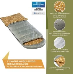 Skandika Dundee Flannel-R Slaapzak – Slaapzakken – Slaapzakken Volwassen - Maat M – Unisex - Katoen, Luxe Kwaliteit, Dubbele Slaapzak, 3 Seizoenen, Tot -20°C - 220 X 80 Cm - Outdoor Kampeerslaapzak – Ritssluiting Rechts - Grijs/geel 8 Skandika Dundee Flannel-R Slaapzak – Slaapzakken – Slaapzakken Volwassen - Maat M – Unisex - Katoen, Luxe Kwaliteit, Dubbele Slaapzak, 3 Seizoenen, Tot -20°C - 220 X 80 Cm - Outdoor Kampeerslaapzak – Ritssluiting Rechts - Grijs/geel -Campingwinkel 1195x1200 1