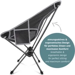 Smartpeas Camping Stoel Van Stevig 600D Polyester En Aluminium - Lichtgewicht En Opvouwbaar - Camping Gadget Inclusief Zijzakken +Plus: Strandmat & Draagtas -Campingwinkel 1195x1200 2