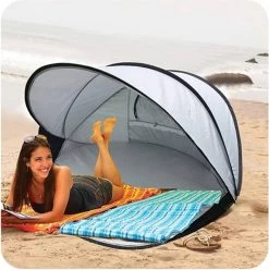 Deryan Luxe Pop Up Strandtent XXL - Anti-UV 50+ - Zilver -Campingwinkel 1197x1200 2