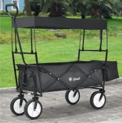 Rijoka Opvouwbare Bolderkar/Bolderwagen | Met Dakje En Draagtas | Zwart -Campingwinkel 1197x1200 35