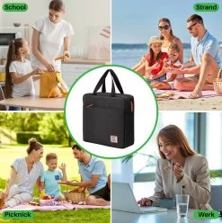 Brisby 4 Laags Geïsoleerde Koeltas - Lunchtas 7 Liter - Zwart -Campingwinkel 1197x1200 54