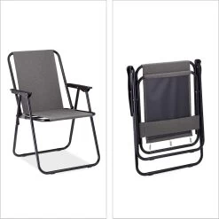 Relaxdays Campingstoel Inklapbaar Set Van 2 - Klapstoel 100 Kg - Visstoel Met Armleuningen - Grijs 14 Relaxdays Campingstoel Inklapbaar Set Van 2 - Klapstoel 100 Kg - Visstoel Met Armleuningen - Grijs -Campingwinkel 1198x1200 12