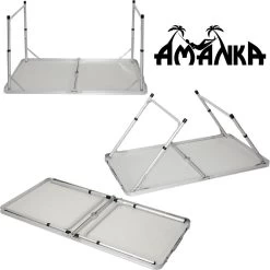 Aluminium Kampeertafel 120x60cm - Campingtafel Inklapbaar - 3-voudig Verstelbare Vouwtafel Antraciet 13 Aluminium Kampeertafel 120x60cm - Campingtafel Inklapbaar - 3-voudig Verstelbare Vouwtafel Antraciet -Campingwinkel 1198x1200 14