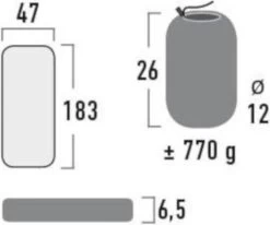 High Peak Tulsa Slaapmat - Donkergrijs -Campingwinkel 1200x1000 7