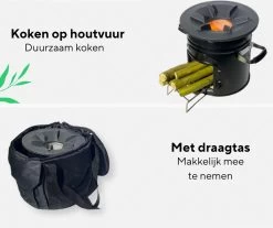 Thuiser Rocket Stove - Kooktoestel Op Houtvuur - Camping Gadget - Buiten Koken Op Vuur - Kookkachel Voor Buiten - Buiten Koken Op Vuur Toestellen - Kampeer Gadgets - Gadgets Mannen - Kampeer Kooktoestel - Kookkachel Op Hout - Met Draagtas -Campingwinkel 1200x1006 5