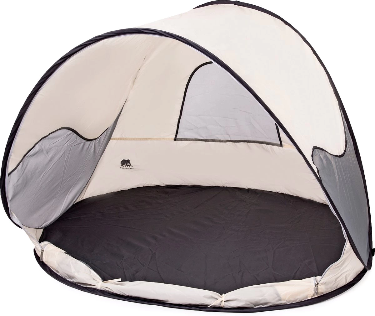 Deryan Luxe Pop Up Strandtent - Anti-UV 50+ - Cream 1 Deryan Luxe Pop Up Strandtent - Anti-UV 50+ - Cream