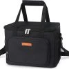 Lunchtas - Koeltas Voor Dames En Heren - Cool Bag - 4 Laags Geïsoleerde Koeltas - Kleine Cooler - Lunch Box - Lunchtas 15 Liter- Zwart
