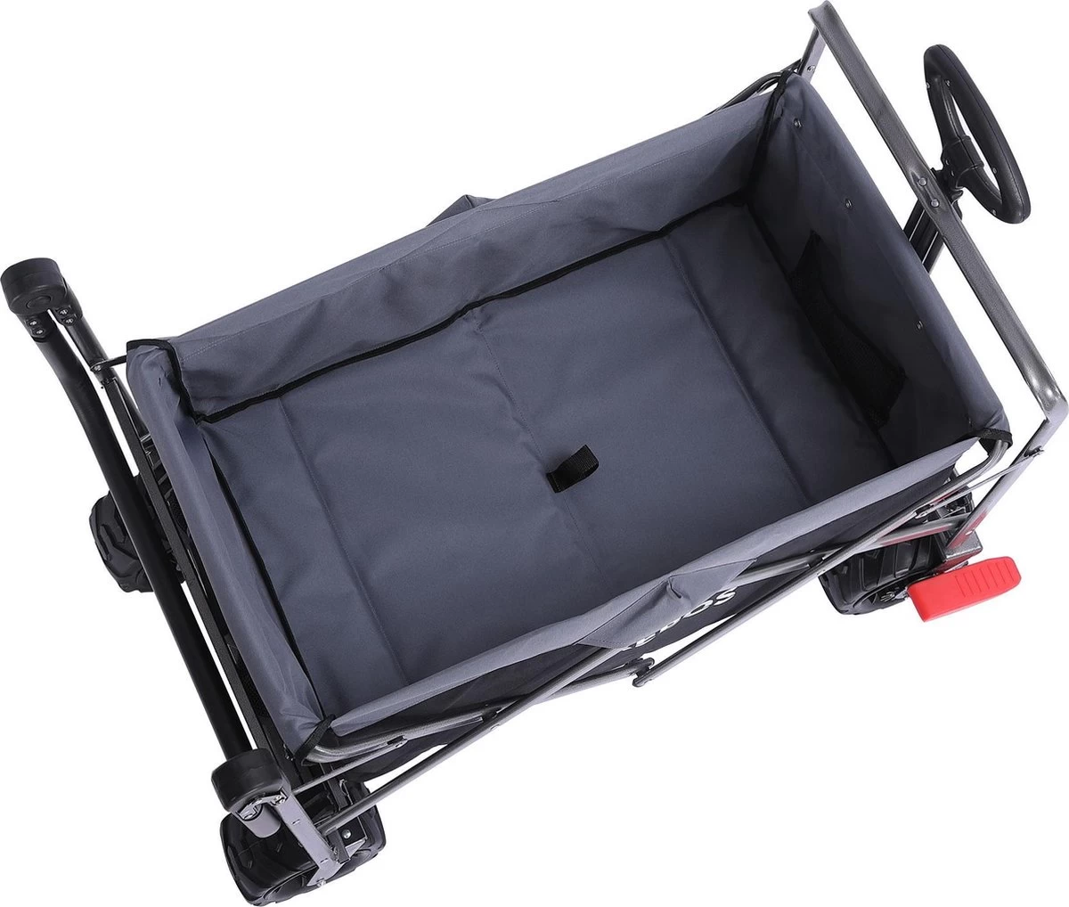 AREBOS Handkar | Transportwagen | Apparatuurwagen | Opvouwbaar | Duwstang| Zwart 10 AREBOS Handkar | Transportwagen | Apparatuurwagen | Opvouwbaar | Duwstang| Zwart - Afbeelding 10