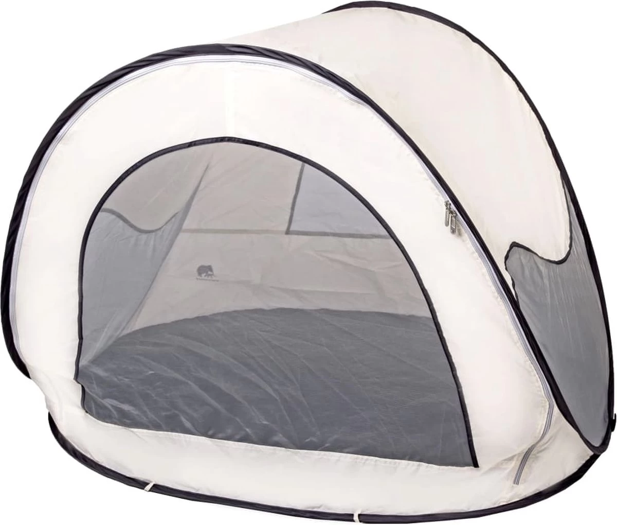 Deryan Luxe Pop Up Strandtent - Anti-UV 50+ - Cream 2 Deryan Luxe Pop Up Strandtent - Anti-UV 50+ - Cream - Afbeelding 2