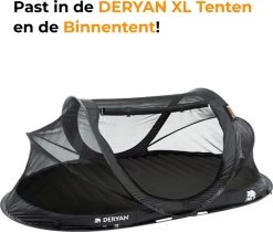Deryan Cocoon Pop Up Tent - Slaapzak - Luchtbed - Luchtpomp - 4 Persoons - Zilver -Campingwinkel 1200x1021
