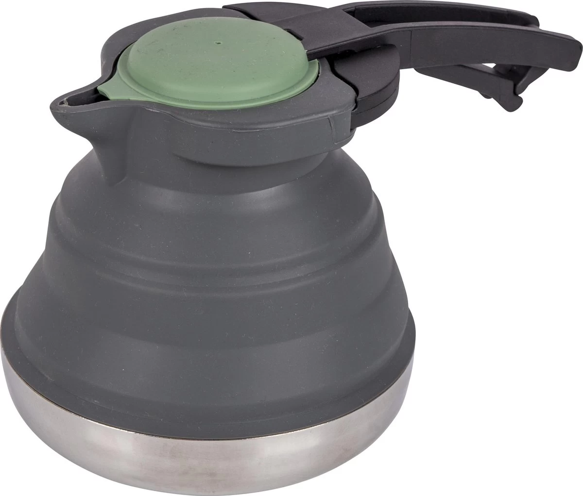 Bo-Camp Theeketel - Opvouwbaar - 1.2 Liter - Siliconen/rvs 1 Bo-Camp Theeketel - Opvouwbaar - 1.2 Liter - Siliconen/rvs