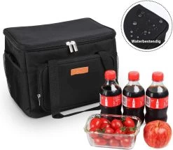 Lunchtas - Koeltas Voor Dames En Heren - Cool Bag - 4 Laags Geïsoleerde Koeltas - Kleine Cooler - Lunch Box - Lunchtas 15 Liter- Zwart -Campingwinkel 1200x1046 5