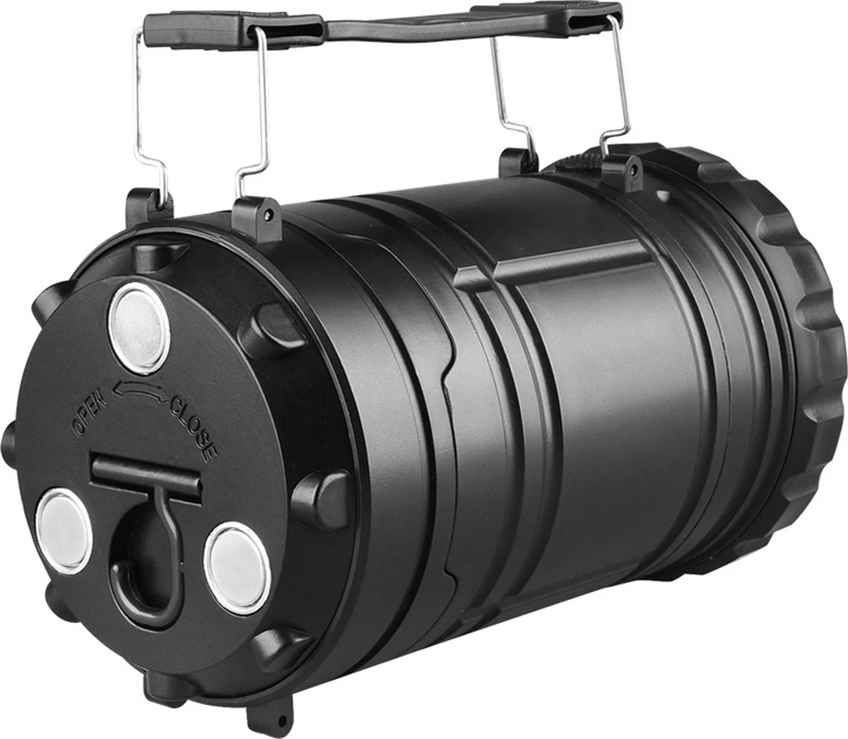 Campinglamp - Tentlamp - Lantaarn - Multifunctioneel - LED Lamp Op Batterijen - Zwart 3 Campinglamp - Tentlamp - Lantaarn - Multifunctioneel - LED Lamp Op Batterijen - Zwart - Afbeelding 3