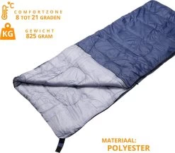 Slaapzak Envelop Dekenmodel - Zomer - 190cm X 70cm - Met Hoes -Campingwinkel 1200x1047 2