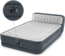 Intex 64448 - Queen Deluxe Ultra-Plush Zelfopblazend 2-persoons Luchtbed Met Hoofdboord (203x152x46cm) -Campingwinkel 1200x1049 1