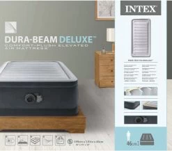 Intex Luchtbed - 1-Persoons - 99 X 191 X 46 Cm - Grijs - Met Ingebouwde Pomp, Hoeslaken Antraciet En Reparatieset 11 Intex Luchtbed - 1-Persoons - 99 X 191 X 46 Cm - Grijs - Met Ingebouwde Pomp, Hoeslaken Antraciet En Reparatieset -Campingwinkel 1200x1054 3