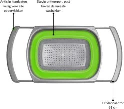 Buxibo - 3-Delige Keuken Vergiet Set Inklapbaar Groen/Grijs -Campingwinkel 1200x1056 7