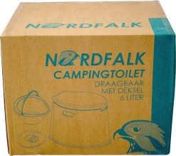 NordFalk Draagbaar Campingtoilet 6 Liter - Camping Toilet Met Binnenemmer - Incl. Deksel En Rolhouder -Campingwinkel 1200x1063 11