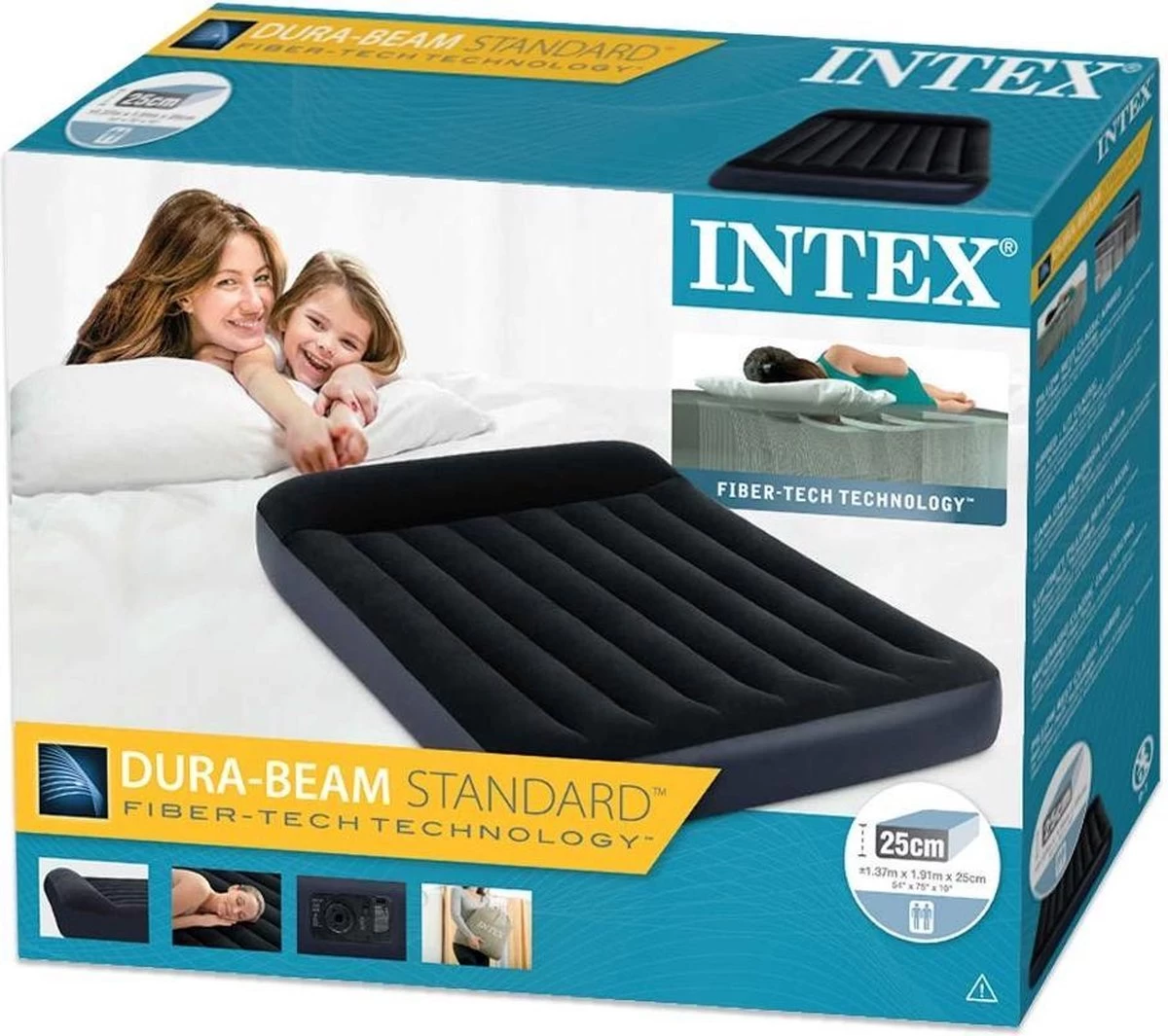 Intex Pillow Rest Classic Full Luchtbed - 2-persoons - 191x137x23 Cm 7 Intex Pillow Rest Classic Full Luchtbed - 2-persoons - 191x137x23 Cm - Afbeelding 7