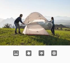 Cloud Up 3 Upgraded - Naturehike® - Tent 3 Persoons - Lichtgewicht Tent - Incl. Grondzeil - 20D 4000MM - Outdoor Kampeertent - Waterdicht - Hiking & Wandelen -Campingwinkel 1200x1080 1