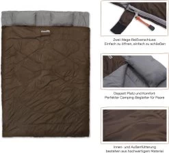Where Tomorrow Double Slaapzak 220 X 150 Cm Diverse Kleuren - Bruin 9 Where Tomorrow Double Slaapzak 220 X 150 Cm Diverse Kleuren - Bruin -Campingwinkel 1200x1090