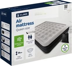 BluMill Luchtbed - 2-persoons - Ingebouwde Pomp - 203x152x36 Cm - Duurzame Keuze -Campingwinkel 1200x1094 5